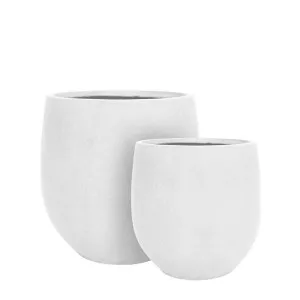 Luisa Small Planter Set Of Two White by Florabelle Living, a Plant Holders for sale on Style Sourcebook