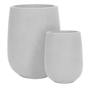 Luna Planter Set Of Two White by Florabelle Living, a Plant Holders for sale on Style Sourcebook