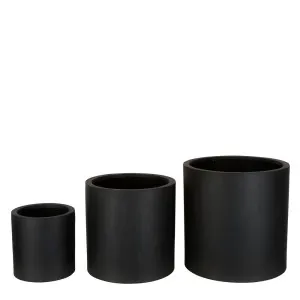 Duong Planter Set Of 3 Black by Florabelle Living, a Plant Holders for sale on Style Sourcebook