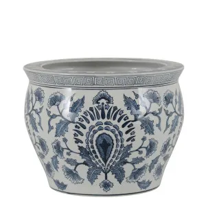 Peacock Porcelain Planter by Florabelle Living, a Plant Holders for sale on Style Sourcebook