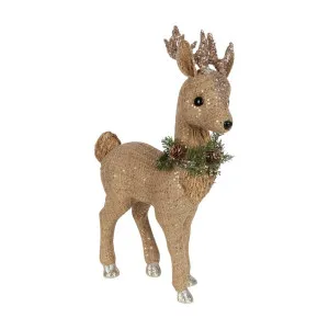 Solange Glimmer Standing Deer Large by Florabelle Living, a Christmas for sale on Style Sourcebook