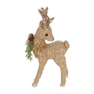 Solange Glimmer Standing Deer Small by Florabelle Living, a Christmas for sale on Style Sourcebook