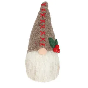 Gabbo Felt Gnome Grey Small by Florabelle Living, a Christmas for sale on Style Sourcebook