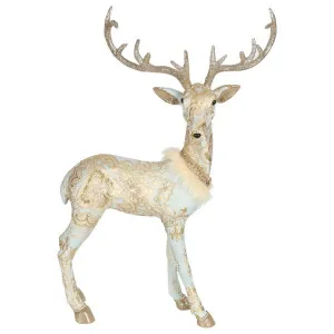 Versas Brocade Standing Deer Blue by Florabelle Living, a Christmas for sale on Style Sourcebook