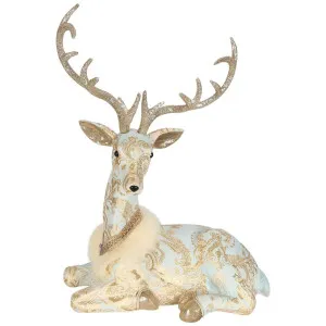 Versas Brocade Lying Deer Blue by Florabelle Living, a Christmas for sale on Style Sourcebook