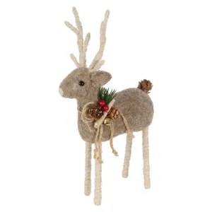 Arnie Felt Reindeer Large Grey by Florabelle Living, a Christmas for sale on Style Sourcebook