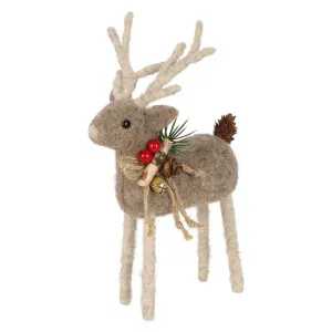 Arnie Felt Reindeer Small Grey by Florabelle Living, a Christmas for sale on Style Sourcebook