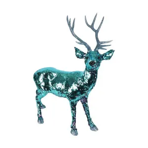 Madon Sequin Reindeer Blue by Florabelle Living, a Christmas for sale on Style Sourcebook