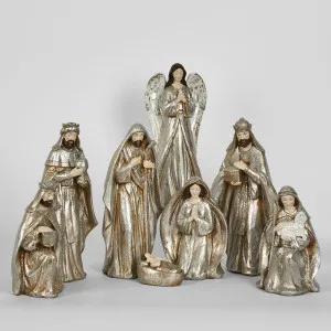 Champagne Nativity Collection (Set Of 8) by Florabelle Living, a Christmas for sale on Style Sourcebook