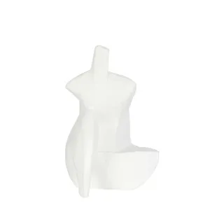 Henry Polyresin Sitting Statue White by Florabelle Living, a Statues & Ornaments for sale on Style Sourcebook