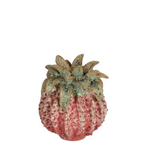 Pineapple Ceramic Sculpture Small Strawberry Pink by Florabelle Living, a Statues & Ornaments for sale on Style Sourcebook