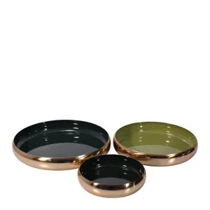 Toby Décor Brass Bowls Set Of 3 Olive Forest by Florabelle Living, a Platters & Serving Boards for sale on Style Sourcebook