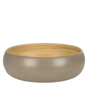 Blana Bamboo Large Bowl Grey by Florabelle Living, a Platters & Serving Boards for sale on Style Sourcebook