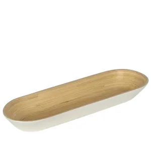 Blana Large Bamboo Platter White by Florabelle Living, a Platters & Serving Boards for sale on Style Sourcebook