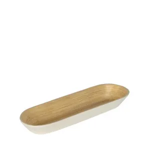 Blana Small Bamboo Platter White by Florabelle Living, a Platters & Serving Boards for sale on Style Sourcebook