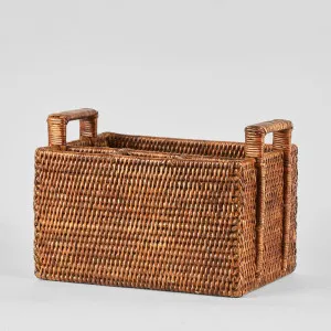 Paume Rattan Cutlery Caddy Antique Brown by Florabelle Living, a Platters & Serving Boards for sale on Style Sourcebook