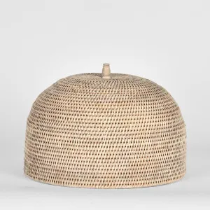 Paume Rattan Food Cover White Wash by Florabelle Living, a Platters & Serving Boards for sale on Style Sourcebook