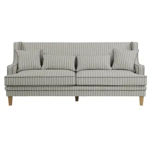 Bondi Hamptons 3 Seat Sofa Blue/White Pin Stripe by Florabelle Living, a Sofas for sale on Style Sourcebook