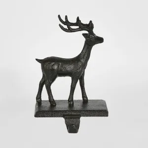 Deer Stocking Holder Black by Florabelle Living, a Christmas for sale on Style Sourcebook