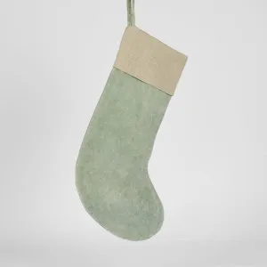 Light Green Velvet Stocking by Florabelle Living, a Christmas for sale on Style Sourcebook