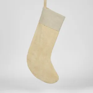Natural Velvet Stocking by Florabelle Living, a Christmas for sale on Style Sourcebook