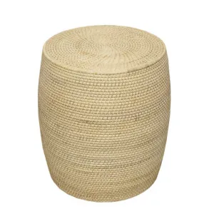 Nova Rattan Drum Sidetable Natural by Florabelle Living, a Stools for sale on Style Sourcebook