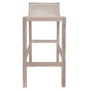 Amalfi Elm Wood And Rattan Barstool Natural by Florabelle Living, a Stools for sale on Style Sourcebook