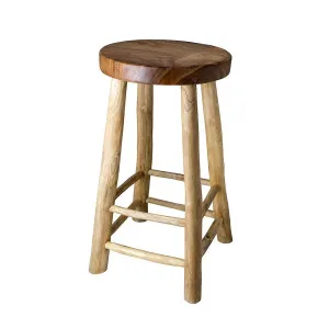 Teak Stool Lacquered Medium by Florabelle Living, a Stools for sale on Style Sourcebook