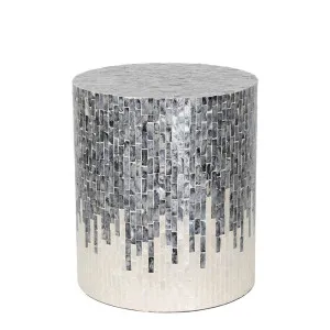 Sendosa Drum Side Grey by Florabelle Living, a Stools for sale on Style Sourcebook