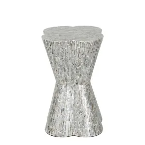 Welan Side Table Silver by Florabelle Living, a Stools for sale on Style Sourcebook