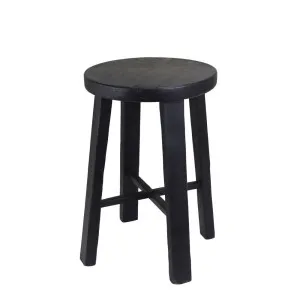 Round Stool Black Standard Size by Florabelle Living, a Stools for sale on Style Sourcebook