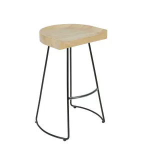 Maddison Stool Natural/Black by Florabelle Living, a Stools for sale on Style Sourcebook