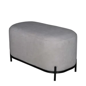 Tamar Ottoman Medium Grey by Florabelle Living, a Stools for sale on Style Sourcebook