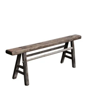 Henan Fruit Wood 130 Year Antique Wooden Bench by Florabelle Living, a Stools for sale on Style Sourcebook