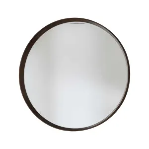 Keaton Round Mirror Walnut 1000X1000Mm by Florabelle Living, a Table & Bedside Lamps for sale on Style Sourcebook