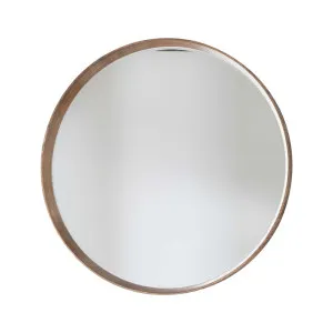Keaton Round Mirror Oak 1000X1000Mm by Florabelle Living, a Table & Bedside Lamps for sale on Style Sourcebook