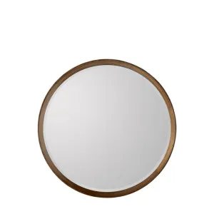 Keaton Round Mirror Walnut 735X735Mm by Florabelle Living, a Table & Bedside Lamps for sale on Style Sourcebook
