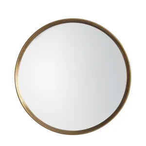 Harvey Round Mirror Gold 950X950Mm by Florabelle Living, a Table & Bedside Lamps for sale on Style Sourcebook
