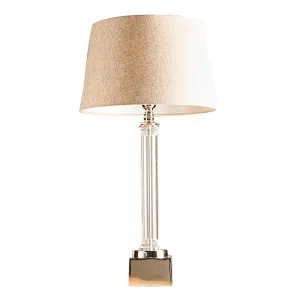 Rockpool Pillar Table Lamp Base Nickel by Florabelle Living, a Table & Bedside Lamps for sale on Style Sourcebook