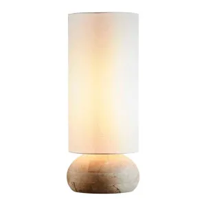 Pebble Large - Natural - Turned Wood Table Lamp by Florabelle Living, a Table & Bedside Lamps for sale on Style Sourcebook