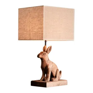 Simon Table Lamp Base Dark Natural by Florabelle Living, a Table & Bedside Lamps for sale on Style Sourcebook