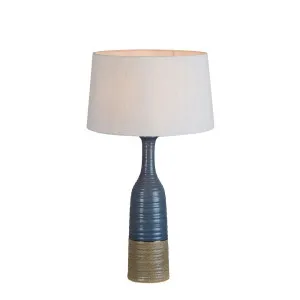 Potters Small - Grey/Brown - Tall Thin Glazed Ceramic Table Lamp by Florabelle Living, a Table & Bedside Lamps for sale on Style Sourcebook