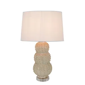 Sea Urchins Ceramic Table Lamp Base Cream by Florabelle Living, a Table & Bedside Lamps for sale on Style Sourcebook