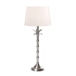 Bahama Table Lamp Base Small Silver by Florabelle Living, a Table & Bedside Lamps for sale on Style Sourcebook