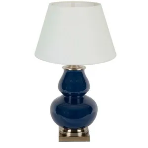 Matisse Ceramic Table Lamp Base Midnight Blue by Florabelle Living, a Table & Bedside Lamps for sale on Style Sourcebook