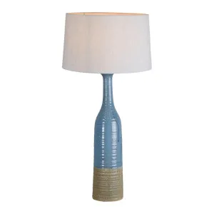 Potters Table Lamp Base Large Blue And Brown by Florabelle Living, a Table & Bedside Lamps for sale on Style Sourcebook