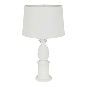 Bermuda Table Lamp Base White by Florabelle Living, a Table & Bedside Lamps for sale on Style Sourcebook