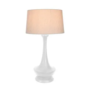 Peninsula Table Lamp Base White by Florabelle Living, a Table & Bedside Lamps for sale on Style Sourcebook
