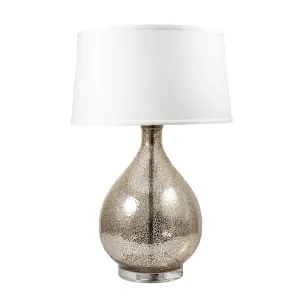 Halifax Table Lamp With Linen Shade Silver by Florabelle Living, a Table & Bedside Lamps for sale on Style Sourcebook