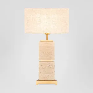 Ashley Travatine Table Lamp With Shade by Florabelle Living, a Table & Bedside Lamps for sale on Style Sourcebook